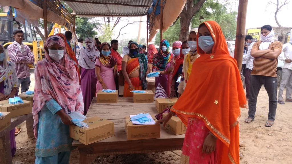 Covid response of White Lotus Trust in 150 villages at Mewat supported by ‘Lotus Outreach Relief’, program