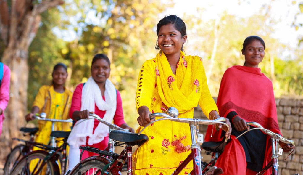 Lotus Pedals providing access to education for tribal girls at Jharkhand